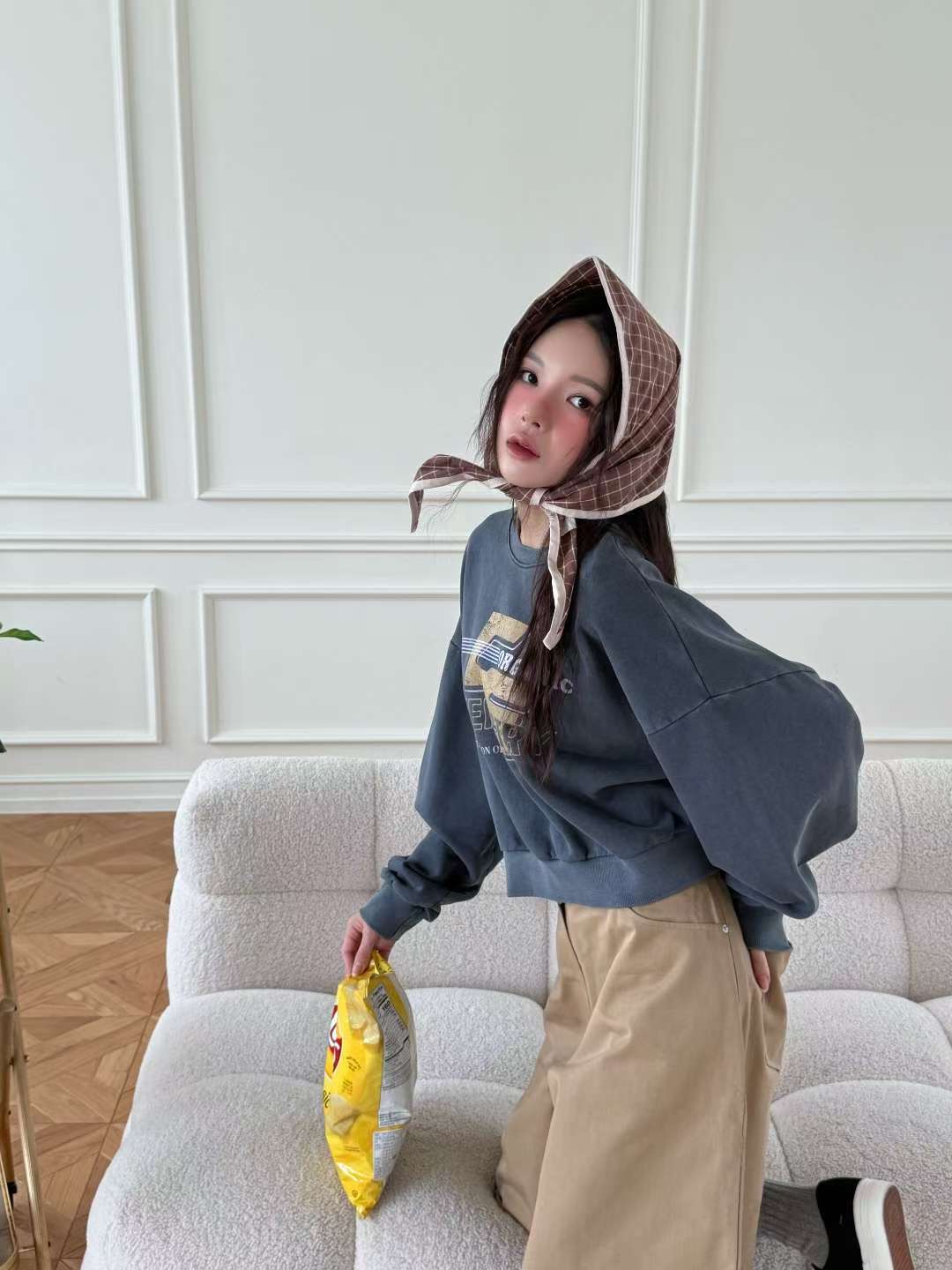 BBIBBICO東大門實拍女士新品26春夏熱賣休閑真品推薦衛衣BBIBBICO衛衣