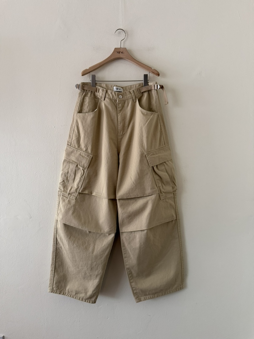 MENG東大門實拍女士新品真品時尚人氣休閑休閑褲工裝褲腰帶MENG休閑褲