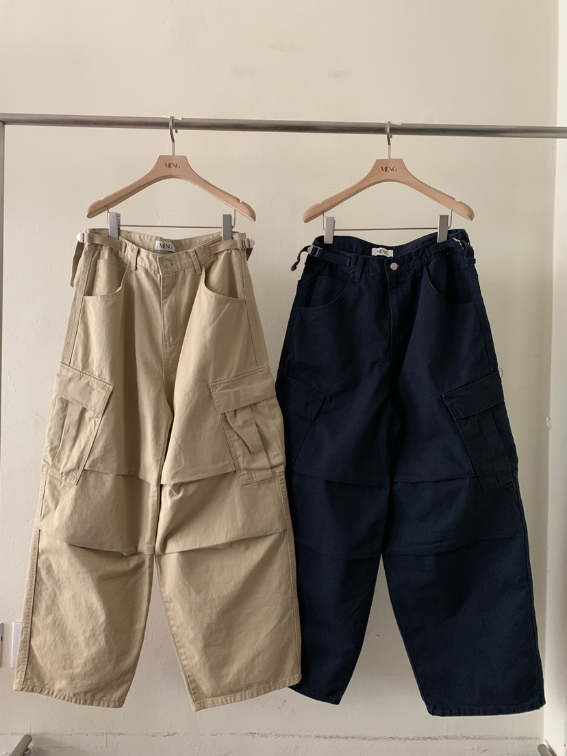 MENG東大門實拍女士新品真品時尚人氣休閑休閑褲工裝褲腰帶MENG休閑褲