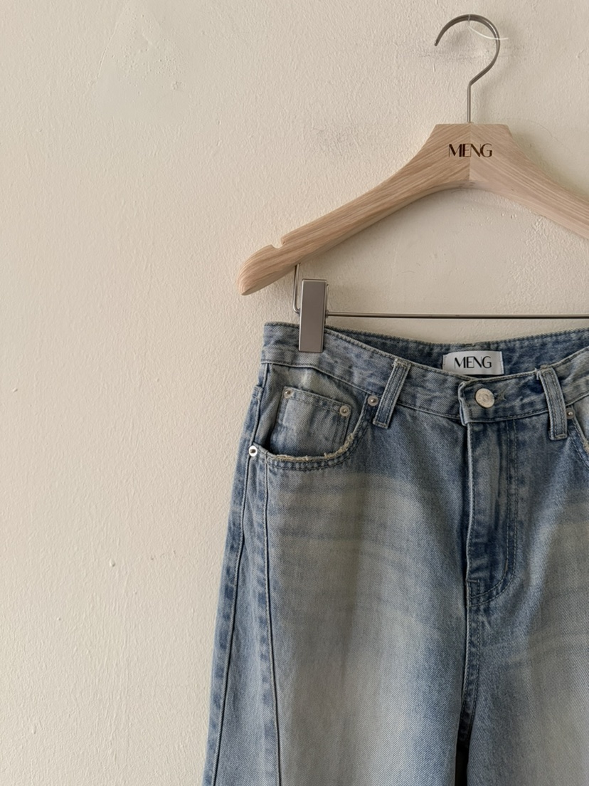 MENG韓國代購女裝新品熱賣時尚26春夏休閑推薦人氣牛仔褲MENG牛仔褲