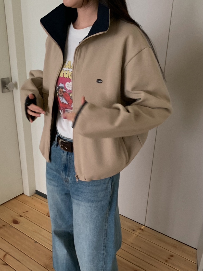 CAMEL-P東大門實拍女士新品26春夏夾克拉鏈Came_l 家夾克