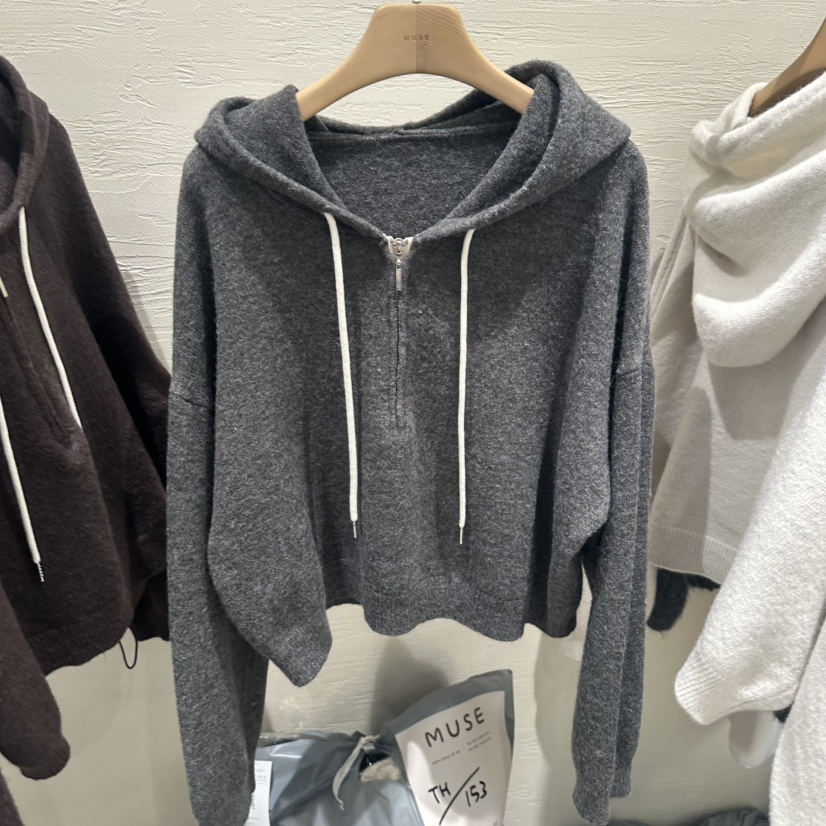 MUSE-P東大門實拍女裝新品26春夏人氣真品衛衣打折拉鏈連帽MUSE-P衛衣圖色2