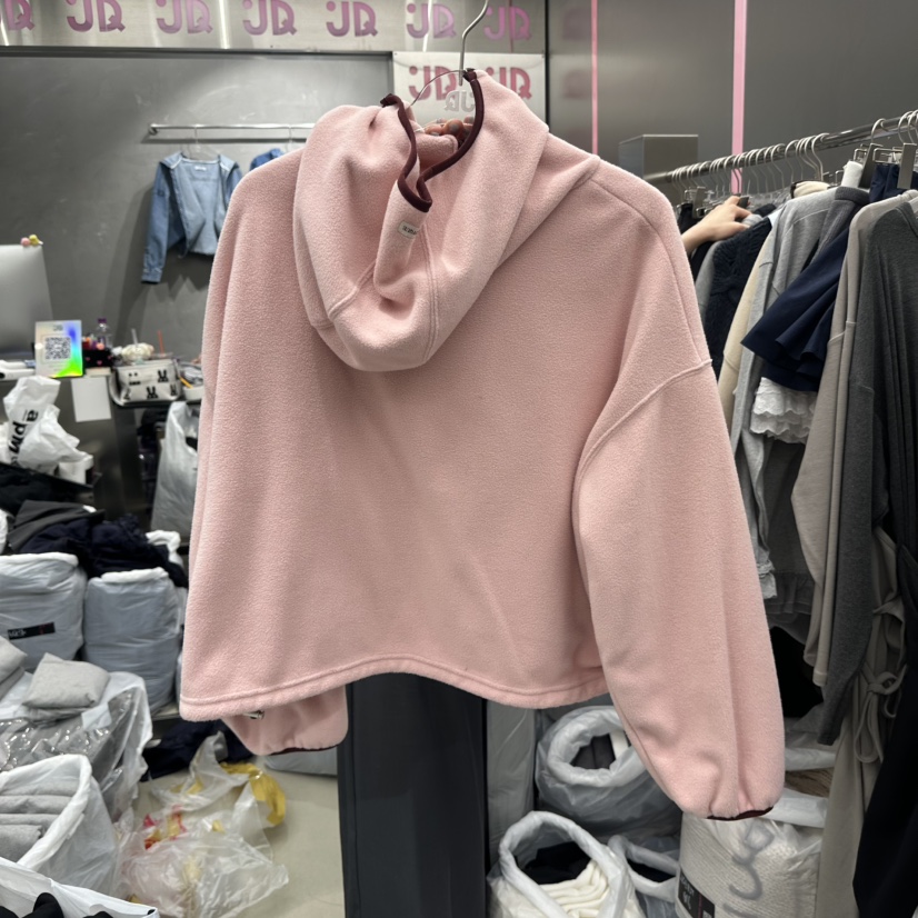 JUDYQUE東大門代購女士新品休閑推薦真品人氣衛衣抓絨連帽JUDYQUE衛衣