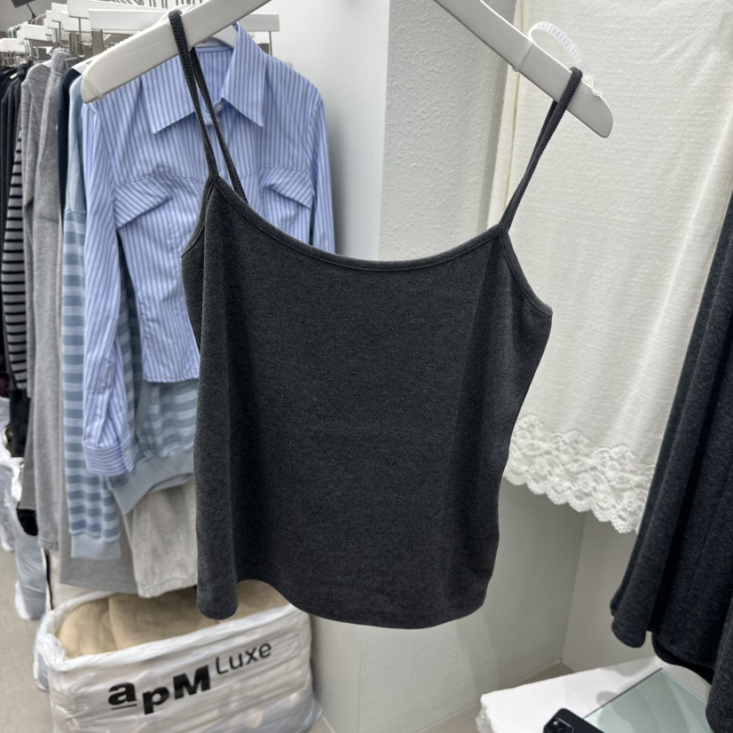 NEUTER韓國代購女士新款26春夏推薦時尚真品職業吊帶背心NEUTER吊帶/背心圖色3墨色