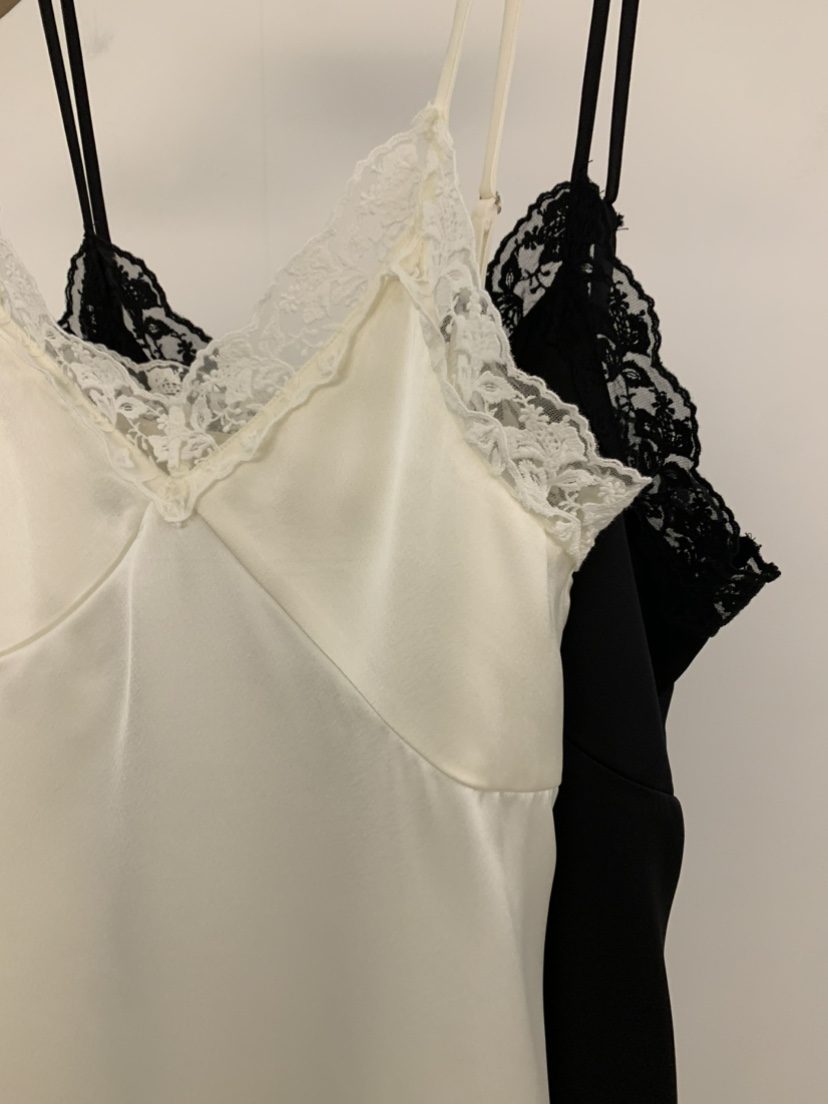 UNDER KEY東大門實拍女士新款時尚真品吊帶背心蕾絲緞面UNDER KEY吊帶/背心