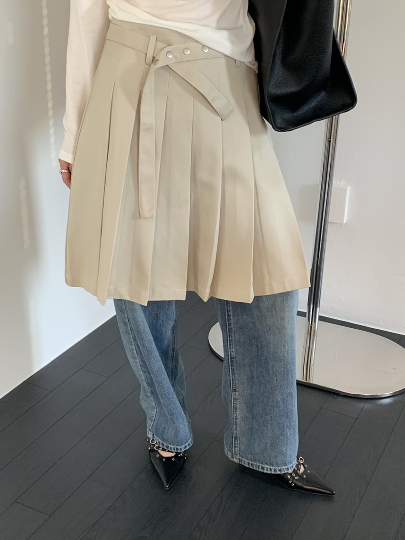 RIVER RAIN東大門代購女裝新品時尚休閑熱賣人氣26春夏短裙RIVER RAIN短裙