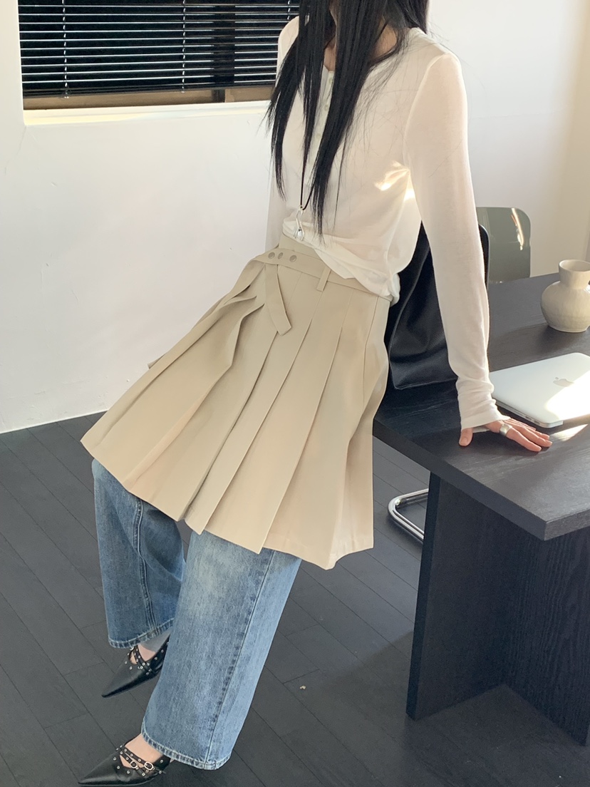 RIVER RAIN東大門代購女裝新品時尚休閑熱賣人氣26春夏短裙RIVER RAIN短裙