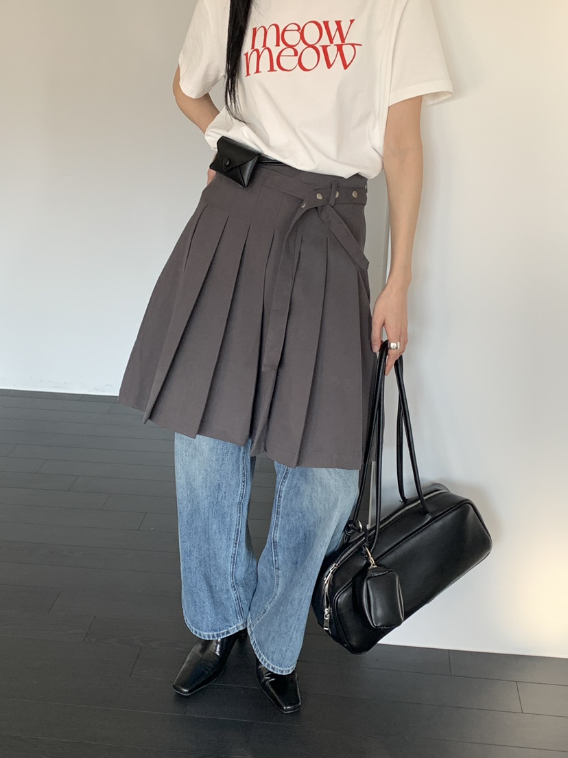 RIVER RAIN東大門代購女裝新品時尚休閑熱賣人氣26春夏短裙RIVER RAIN短裙