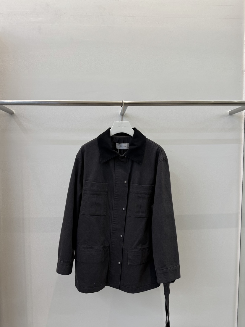 BETTER東大門代購女裝新款真品熱賣休閑推薦時尚夾克含腰帶BETTER夾克圖色2