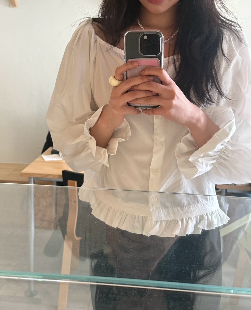 JKICHI韓國直郵女裝新款熱賣推薦休閑26春夏職業襯衫蕾絲衫JKICHI襯衫/蕾絲衫