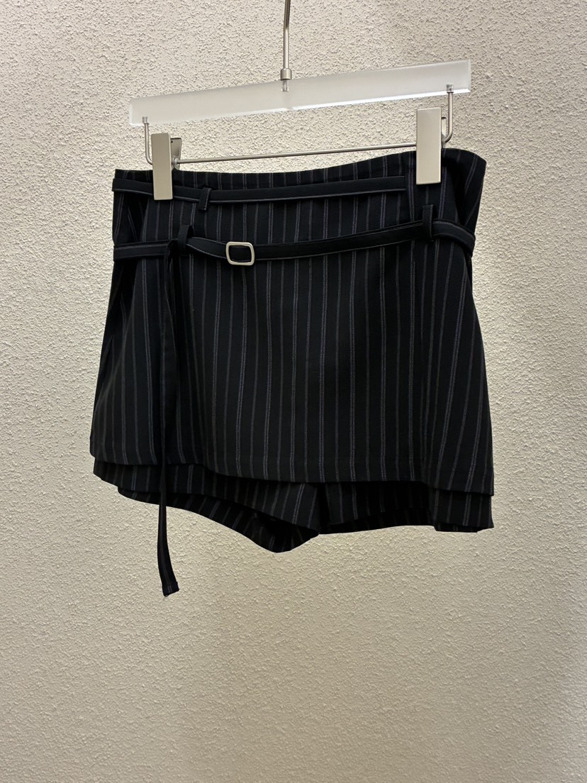 MWE東大門直郵女士新品推薦熱賣真品職業時尚26春夏裙褲含腰繩MWE裙褲圖色3黑色