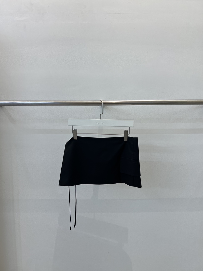 BETTER韓國直郵女士新品26春夏真品推薦熱賣時尚休閑短裙BETTER短裙圖色2黑色