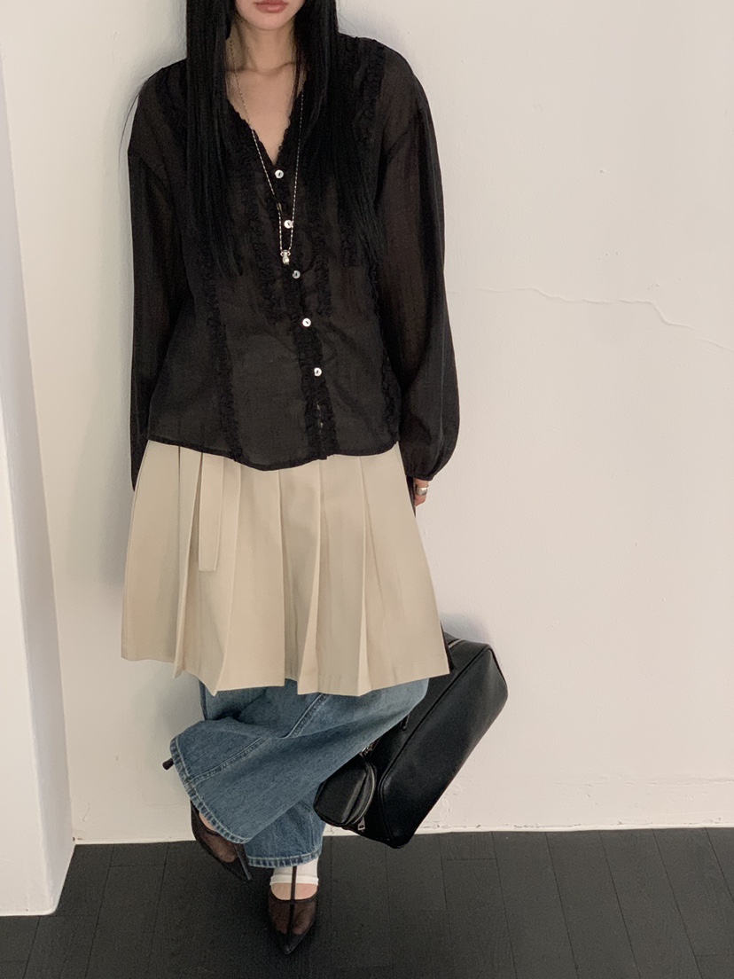 RIVER RAIN東大門直郵女士新款熱賣推薦真品人氣襯衫蕾絲衫RIVER RAIN襯衫/蕾絲衫