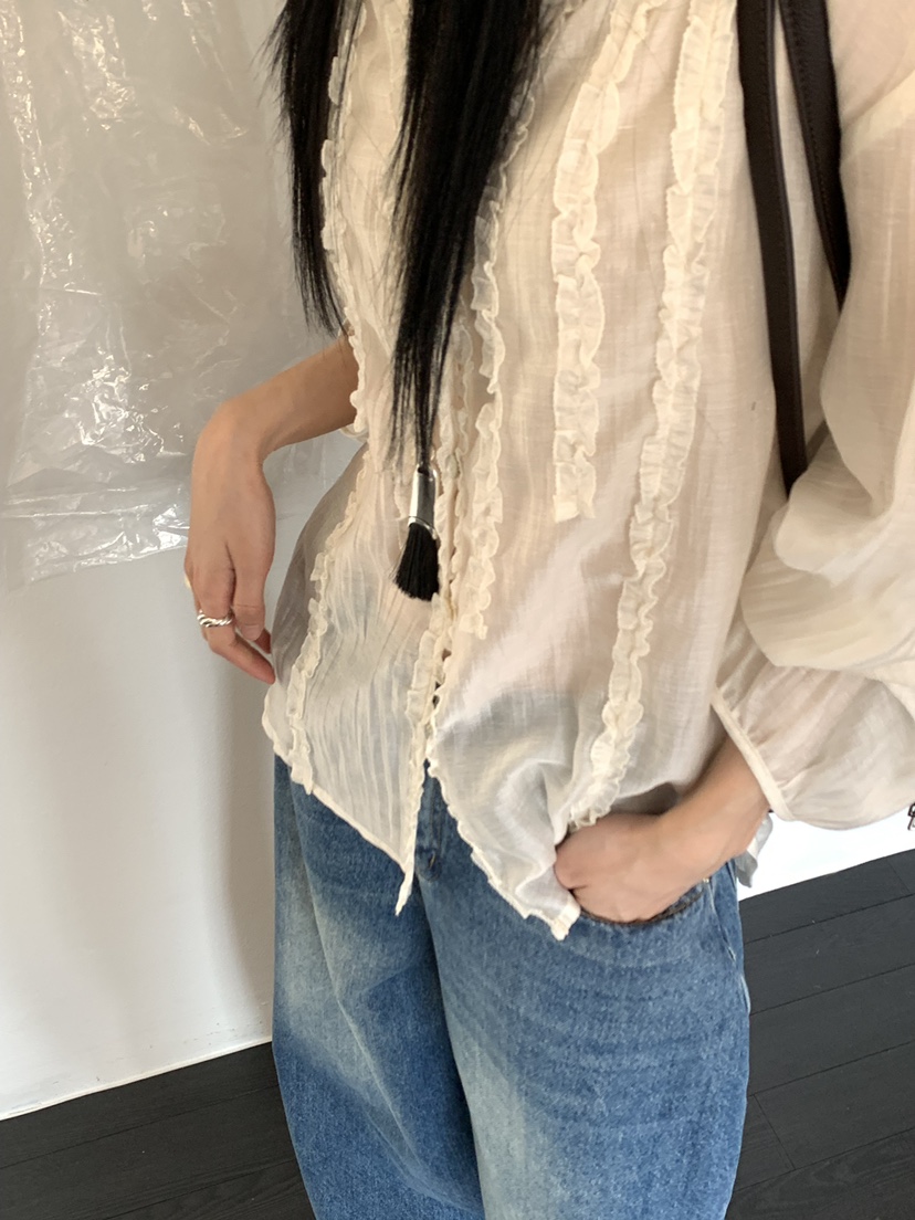 RIVER RAIN東大門直郵女士新款熱賣推薦真品人氣襯衫蕾絲衫RIVER RAIN襯衫/蕾絲衫