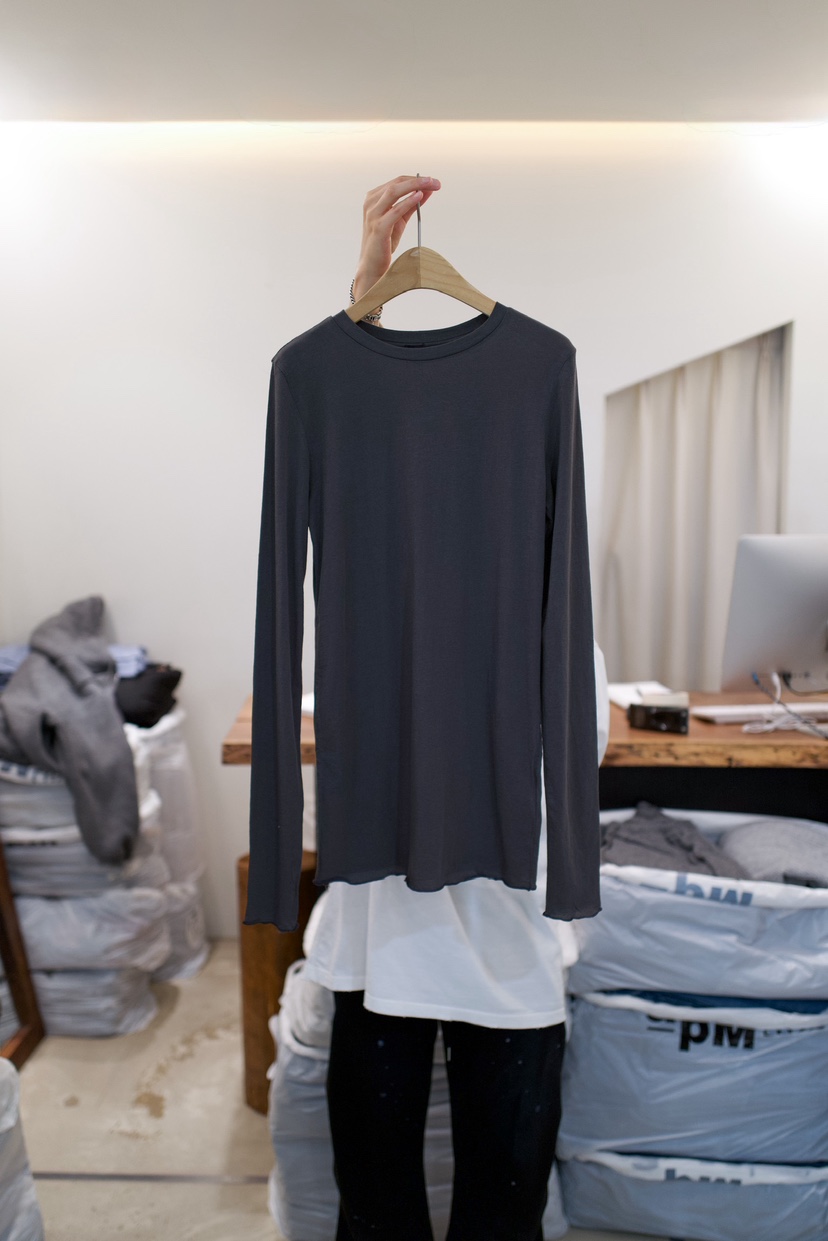 FRIC東大門代購女裝新品休閑熱賣推薦26春夏真品長袖T恤棉FRIC長袖T恤圖色2