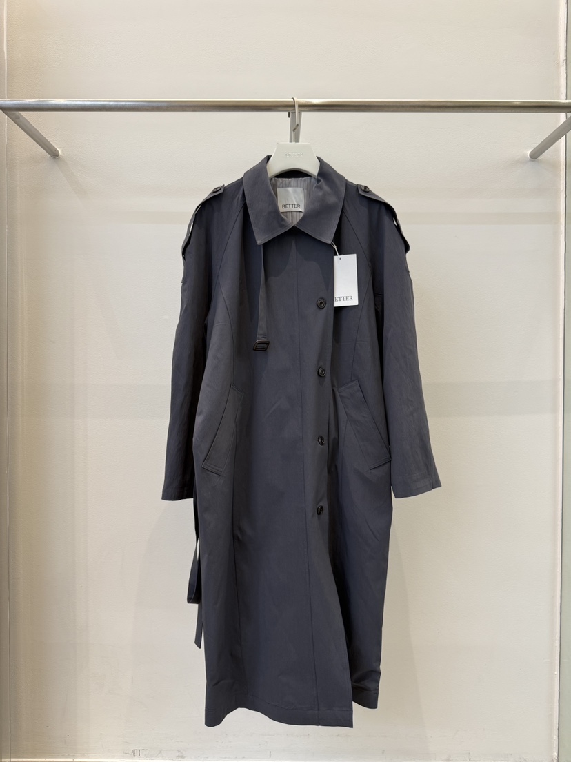 BETTER東大門實拍女裝新品職業26春夏時尚推薦人氣長款風衣BETTER長款風衣圖色2