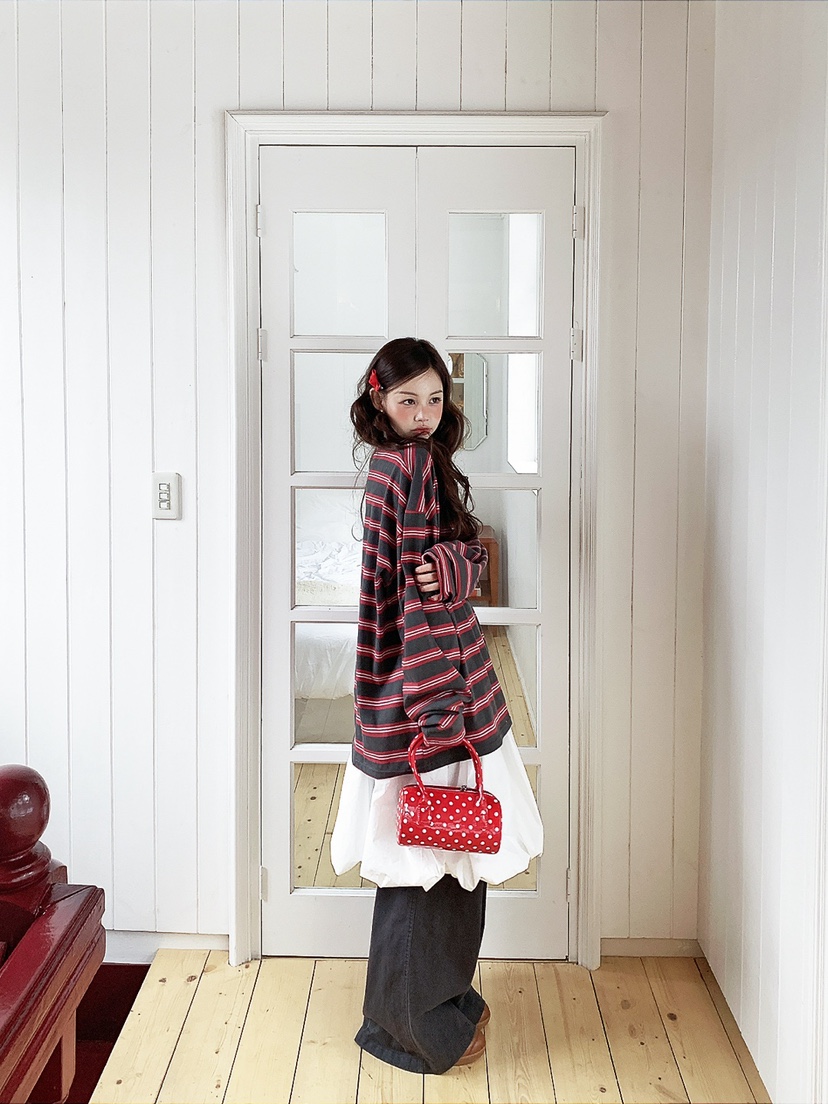 JKICHI韓國代購女士新品人氣26春夏熱賣休閑時尚推薦長袖T恤JKICHI長袖T恤