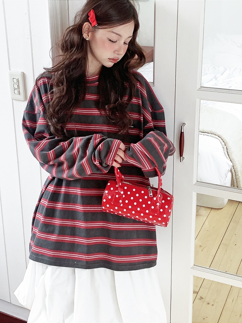 JKICHI韓國代購女士新品人氣26春夏熱賣休閑時尚推薦長袖T恤JKICHI長袖T恤