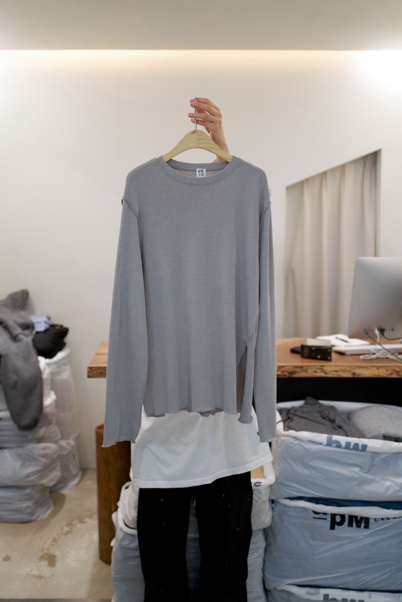 FRIC東大門實拍女裝新款熱賣真品26春夏人氣休閑推薦長袖T恤FRIC長袖T恤圖色2