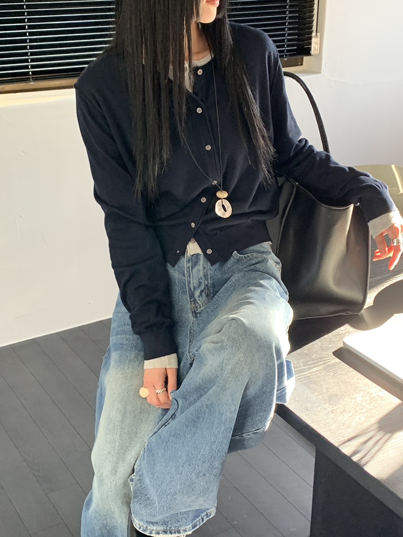 RIVER RAIN韓國直郵女士新品26春夏推薦時尚職業針織衫開衫RIVER RAIN針織衫