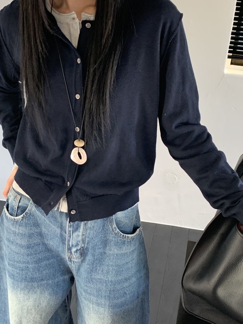 RIVER RAIN韓國直郵女士新品26春夏推薦時尚職業針織衫開衫RIVER RAIN針織衫