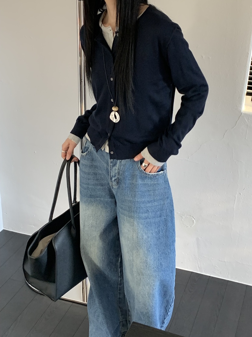 RIVER RAIN韓國直郵女士新品26春夏推薦時尚職業針織衫開衫RIVER RAIN針織衫