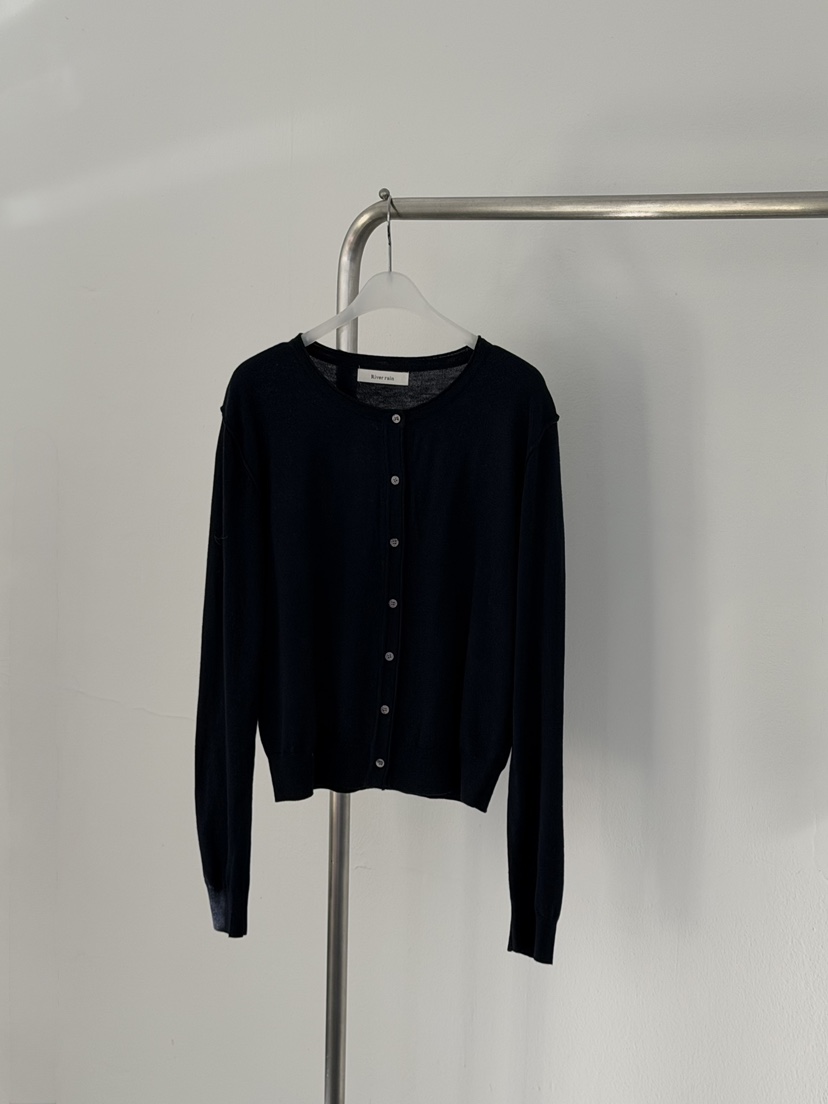 RIVER RAIN韓國直郵女士新品26春夏推薦時尚職業針織衫開衫RIVER RAIN針織衫圖色3黑色