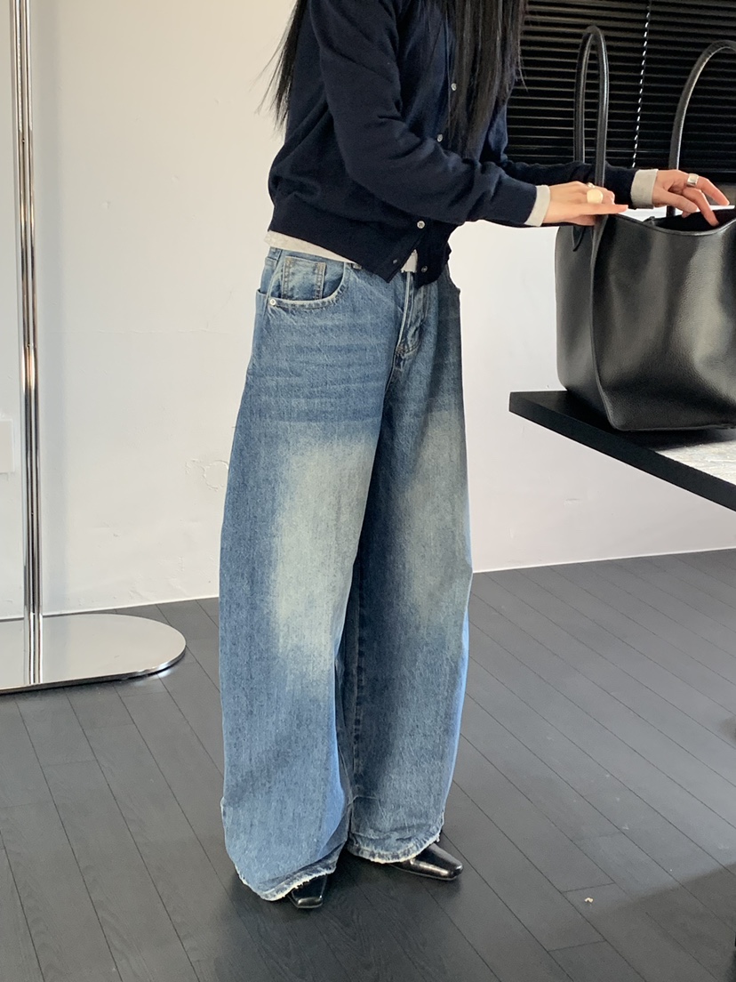 RIVER RAIN東大門代購女士新款推薦真品時尚職業休閑牛仔褲RIVER RAIN牛仔褲