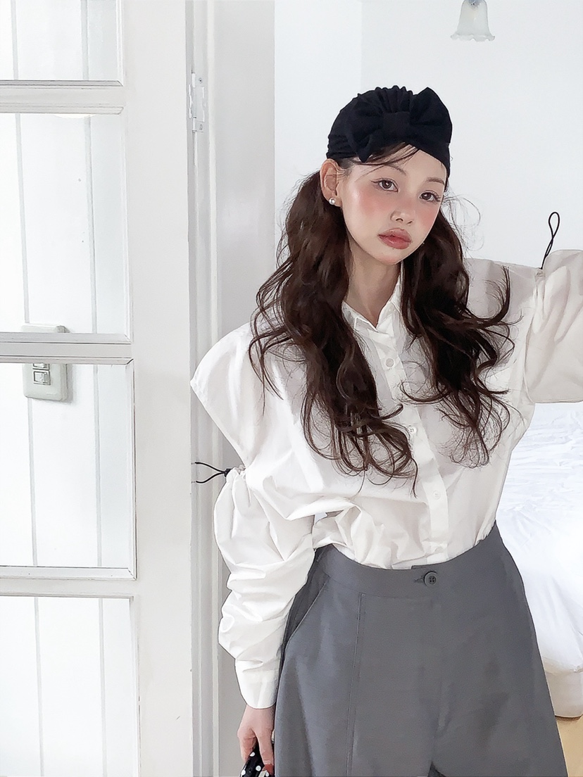 JKICHI韓國代購女裝新品26春夏休閑真品時尚職業襯衫蕾絲衫JKICHI襯衫/蕾絲衫