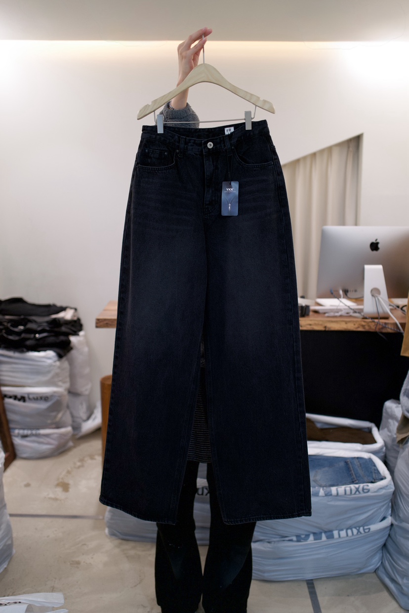 FRIC東大門代購女士新款熱賣休閑職業推薦人氣時尚牛仔褲FRIC牛仔褲圖色1