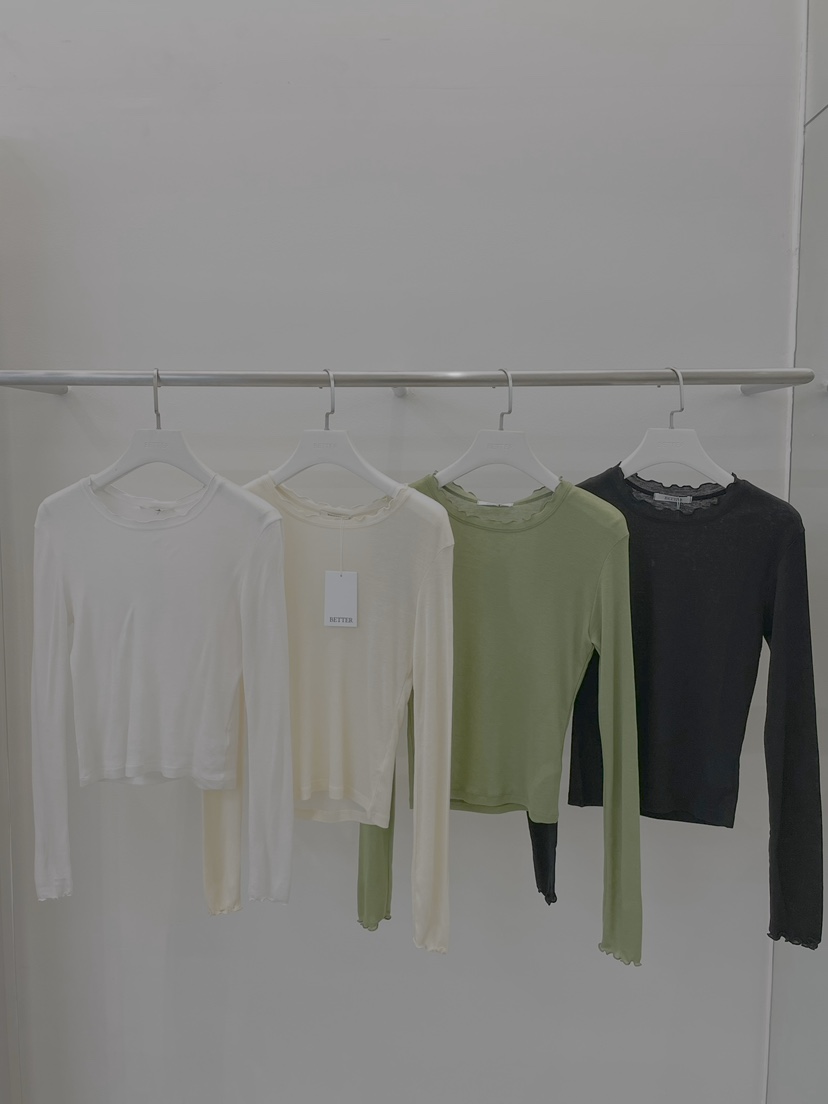 BETTER韓國代購女裝新款推薦真品人氣時尚職業熱賣長袖T恤BETTER長袖T恤