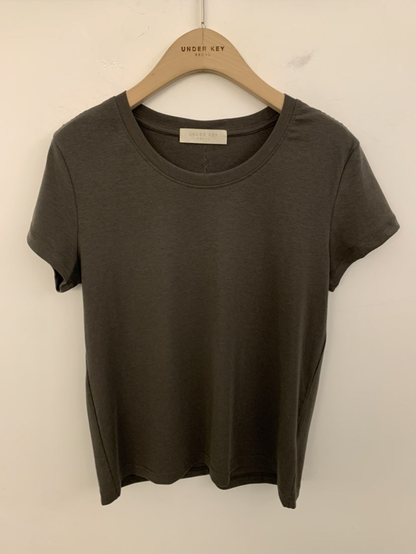 UNDER KEY韓國直郵女裝新品時尚26春夏人氣推薦休閑職業T恤UNDER KEYT恤圖色3墨綠