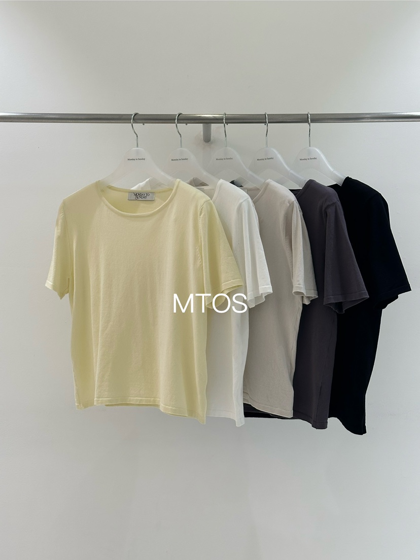 MONDAY TO SUNDAY東大門實拍女裝新品職業真品休閑26春夏T恤MONDAY TO SUNDAYT恤