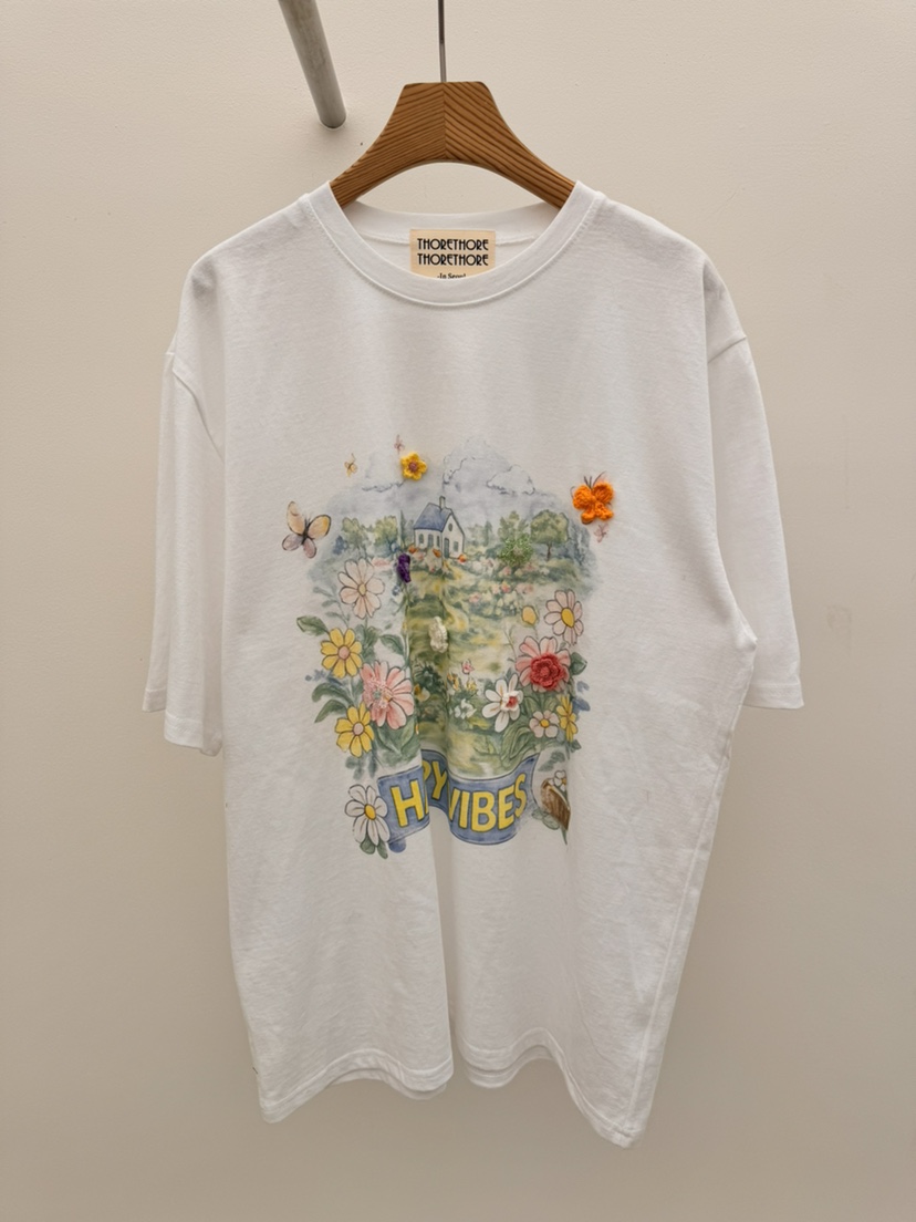 THORE韓國直郵女裝新品休閑真品26春夏推薦時尚熱賣人氣T恤THORET恤圖色1