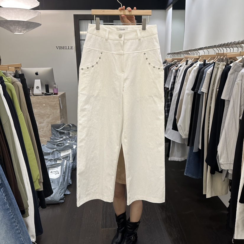 VIBELLE東大門代購女士新款休閑時尚真品26春夏推薦休閑褲VIBELLE休閑褲圖色2