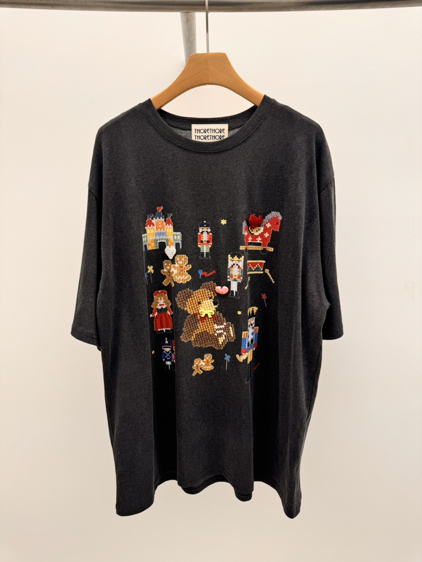 THORE東大門實拍女士新款26春夏真品時尚人氣休閑職業T恤THORET恤圖色2