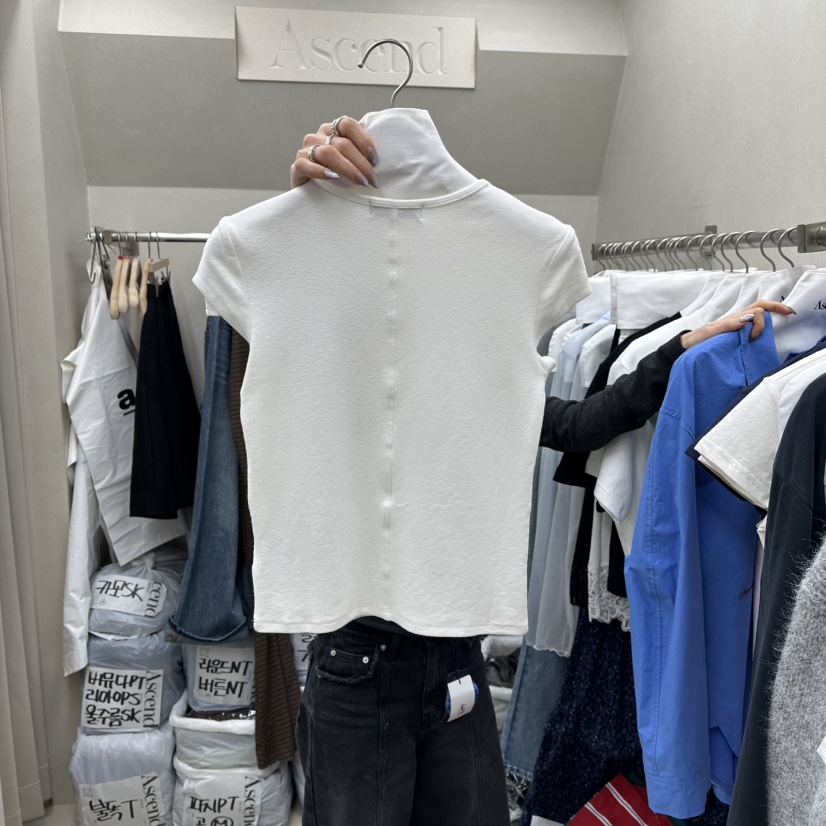 ASCEND韓國直郵女士新品26春夏時尚休閑熱賣人氣真品推薦T恤ASCENDT恤