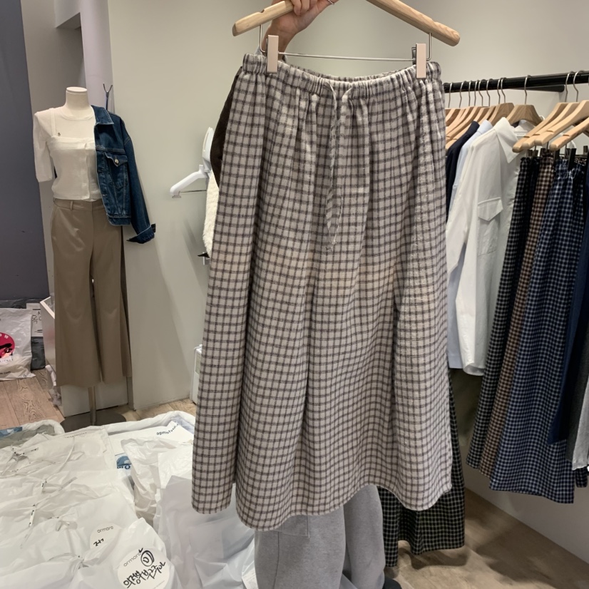 ORMORE韓國直郵女士新品26春夏人氣休閑時尚半身裙中短裙ORMORE半身裙/中短裙圖色1