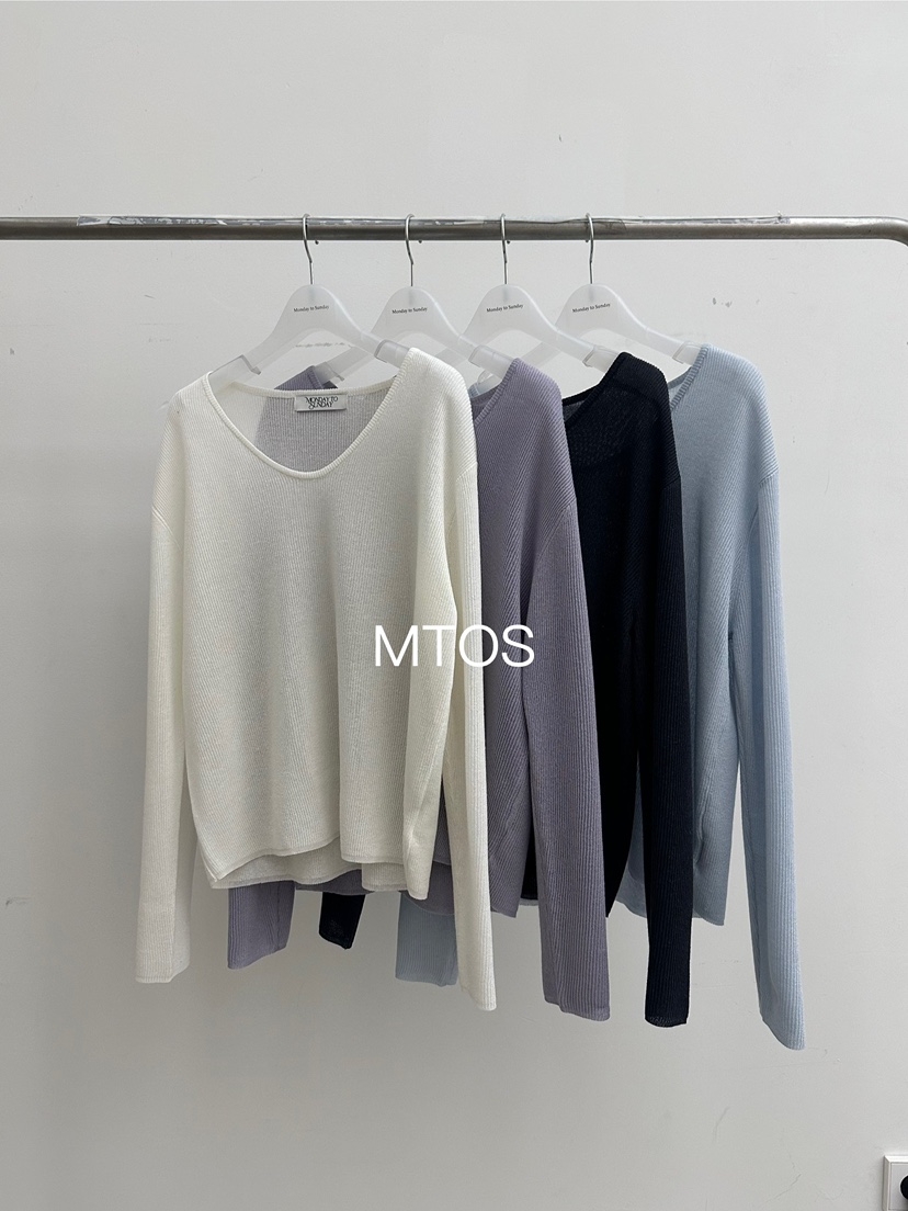 MONDAY TO SUNDAY韓國代購女士新品時尚真品職業針織衫MONDAY TO SUNDAY針織衫