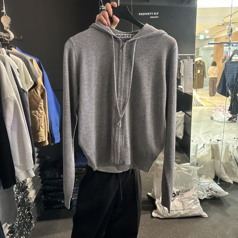 ELF-L韓國代購女裝新品時尚人氣職業休閑真品針織衫拉鏈PROJECT ELF/ELF-L針織衫圖色1