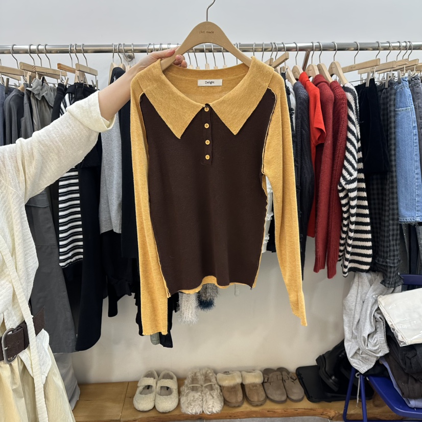 DELIGHT-L東大門實拍女士新款職業人氣推薦熱賣真品針織衫DELIGHT-L針織衫圖色2