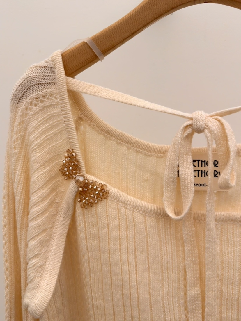 THORE東大門實拍女裝新款職業休閑熱賣26春夏推薦真品針織衫THORE針織衫