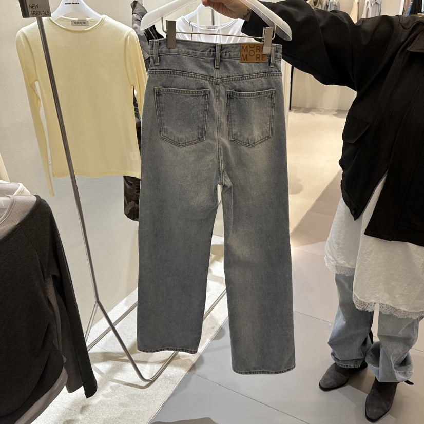 MOREMORE韓國直郵女裝新款26春夏時尚休閑真品人氣牛仔褲more more牛仔褲