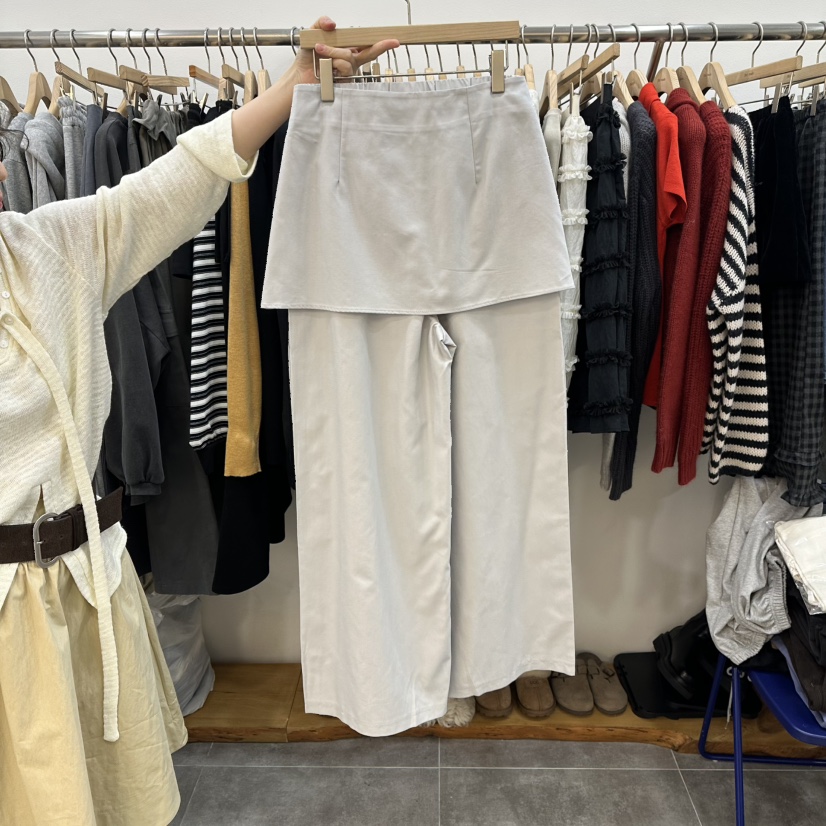 DELIGHT-L韓國直郵女士新品26春夏職業真品時尚裙褲褶裥DELIGHT-L裙褲