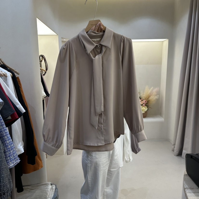 MATIERE東大門直郵女裝新款人氣推薦熱賣職業休閑襯衫蕾絲衫MATIERE襯衫/蕾絲衫圖色2