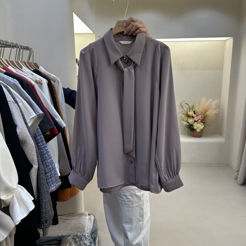 MATIERE東大門直郵女裝新款人氣推薦熱賣職業休閑襯衫蕾絲衫MATIERE襯衫/蕾絲衫圖色3