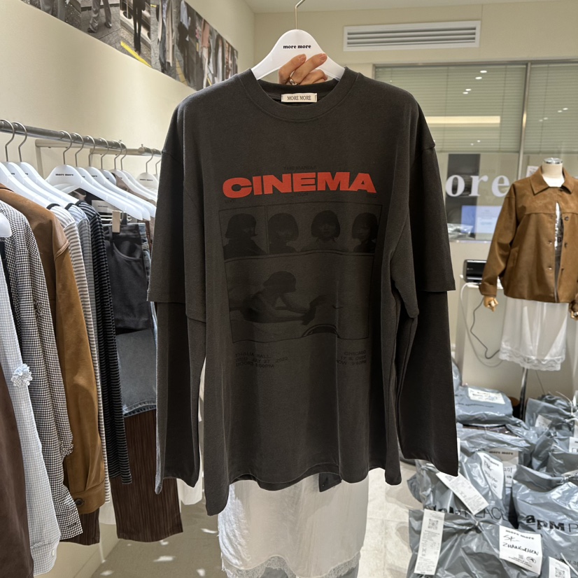 MOREMORE東大門實拍女士新款人氣職業熱賣推薦真品長袖T恤more more長袖T恤圖色1