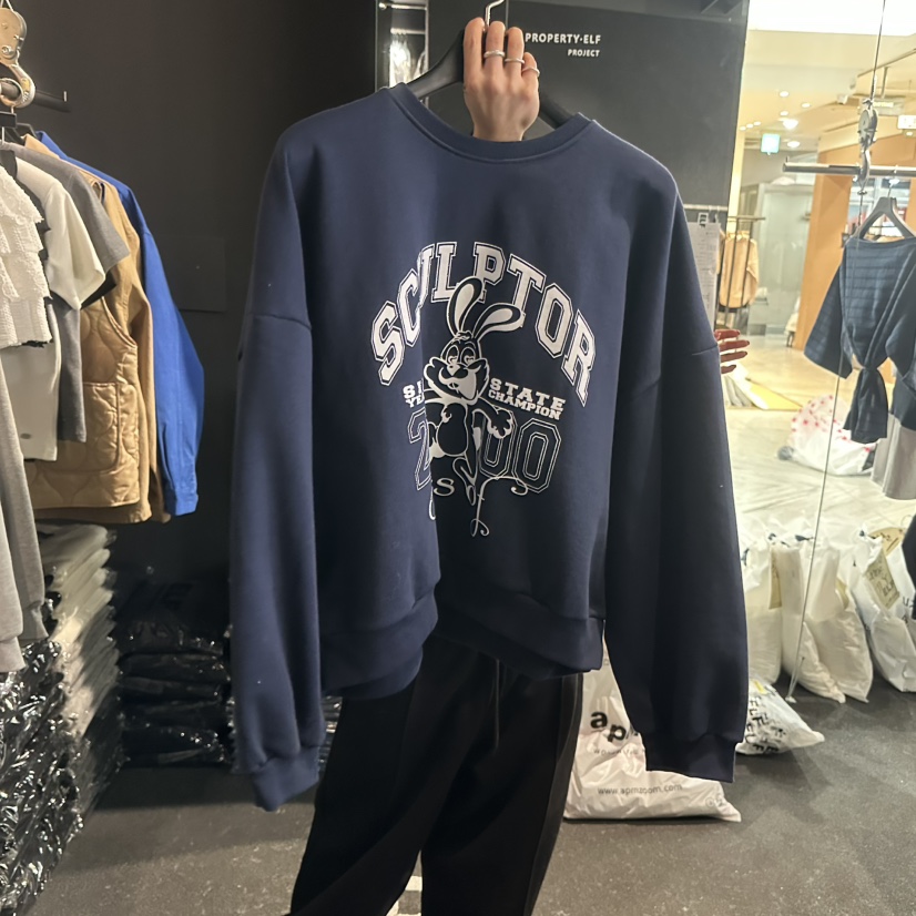 ELF-L韓國直郵女裝新品職業推薦時尚真品熱賣26春夏衛衣加絨PROJECT ELF/ELF-L衛衣圖色3