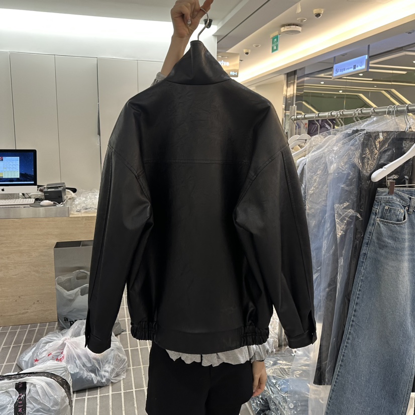 VIVE東大門代購女士新品時尚職業人氣休閑26春夏夾克皮革VIVE夾克