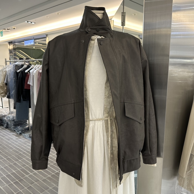 VIVE東大門代購女士新品時尚職業人氣休閑26春夏夾克皮革VIVE夾克圖色1